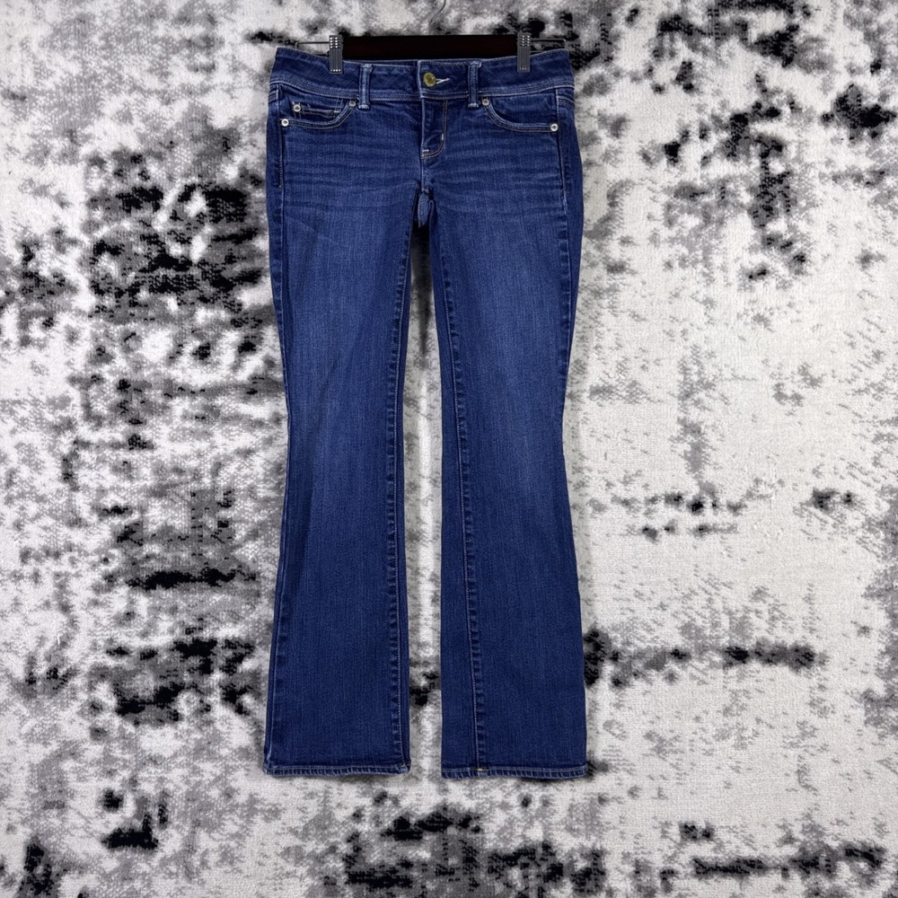 Low Rise Y2k Vintage Boho American Eagle Slim Boot Jeans Womens 4 Stretch